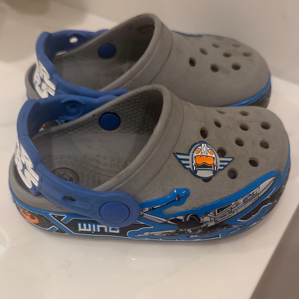 Crocs Kids' CrocsLights Star Wars X-Wing Light-Up Clogs